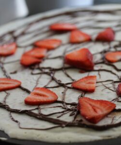 nutella and strawberries
