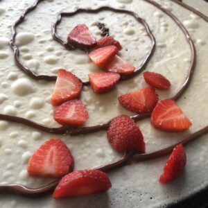 nutella & strawberries crêpe